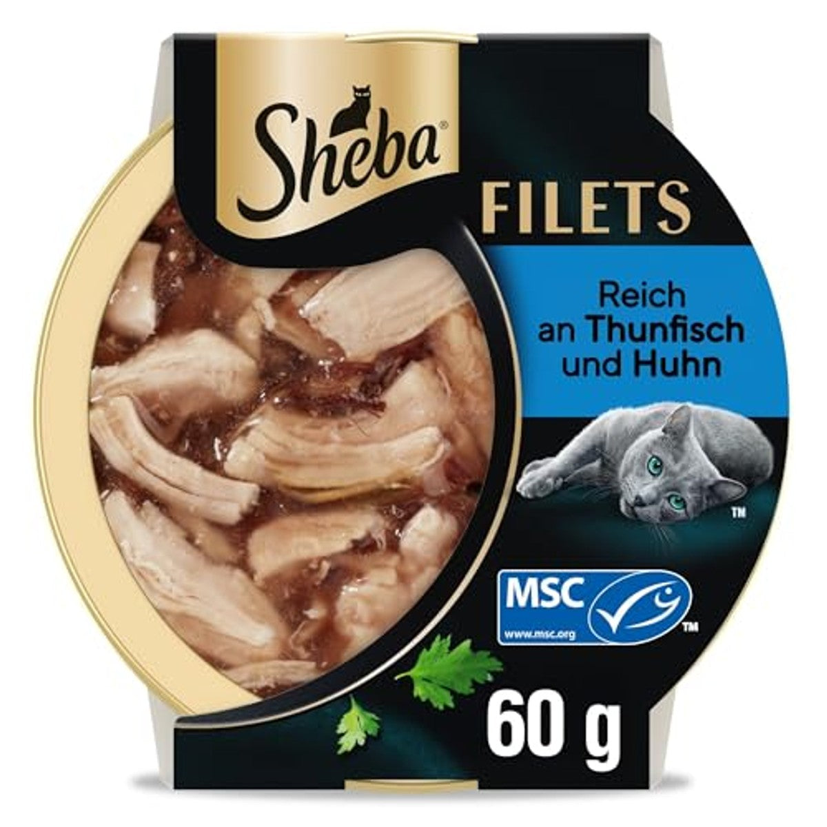 Sheba Filets natvoer kattenvoer kip en tonijn 16 x 60 g - 6-pack
