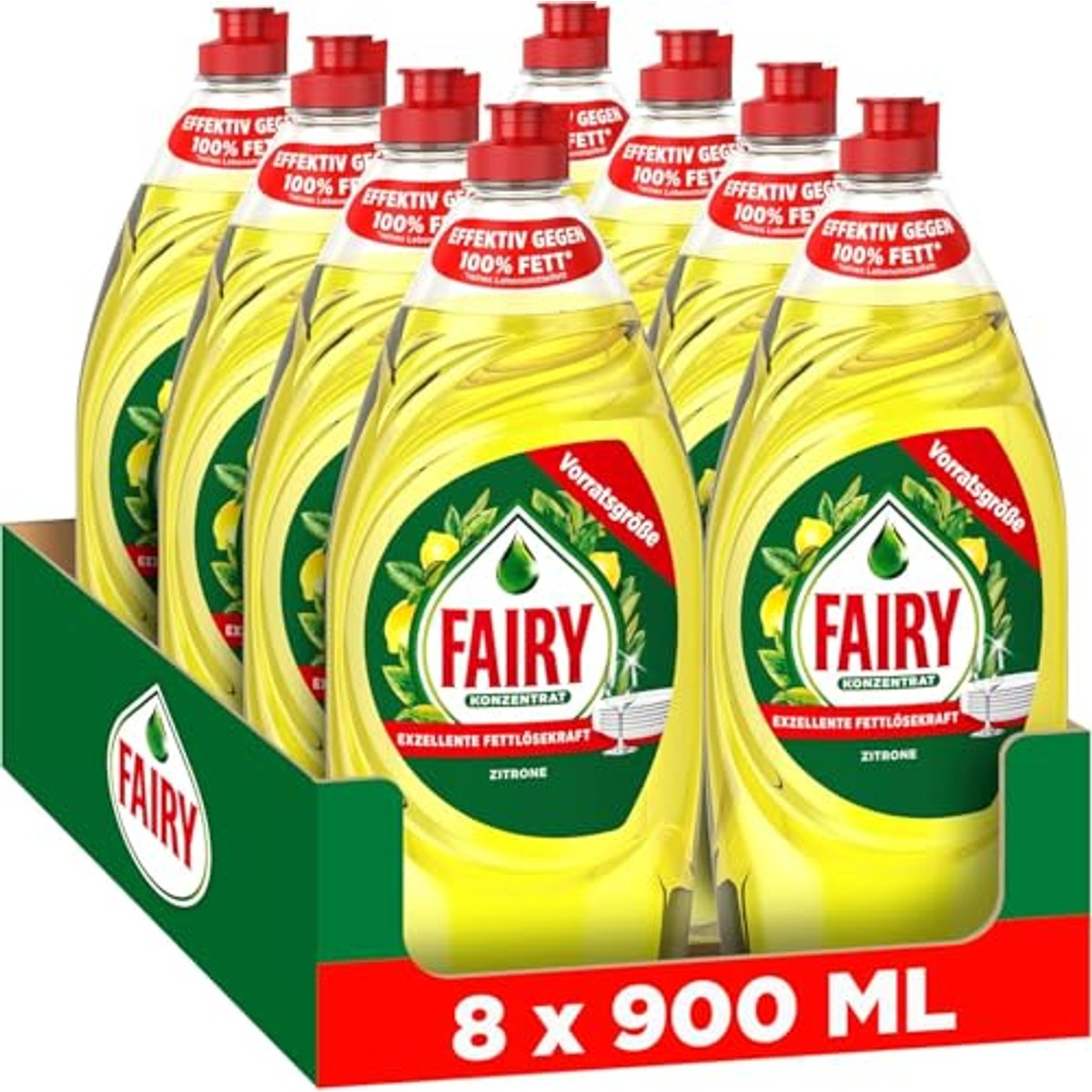 Fairy Afwasmiddel citroen 8 x 900 ml – Fairy