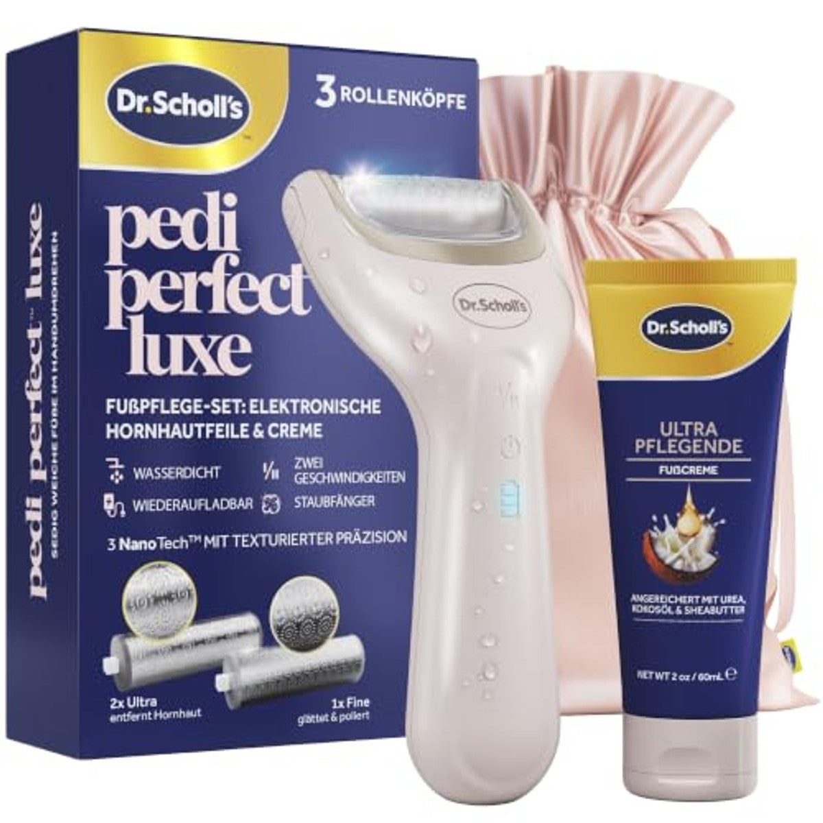 Dr. Scholl's Pedi Perfect Luxe eeltverwijderaar met crème 6 x 60 ml - Voordeelverpakking