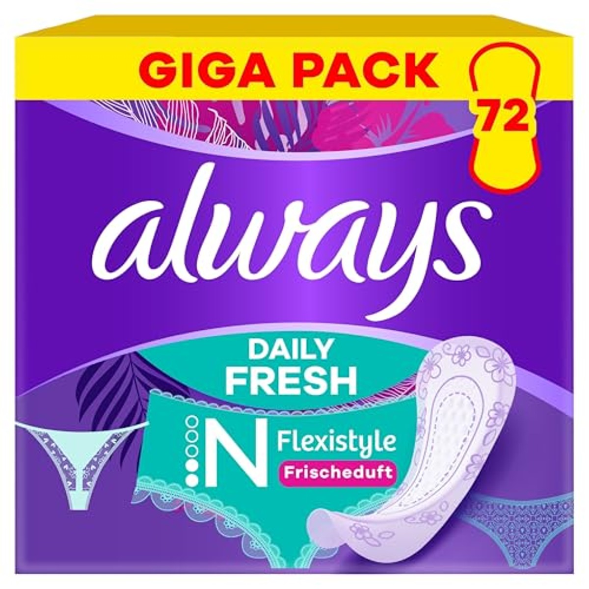 Always Daily Fresh Flexistyle Normaal frisse geur, 72 stuks – Always