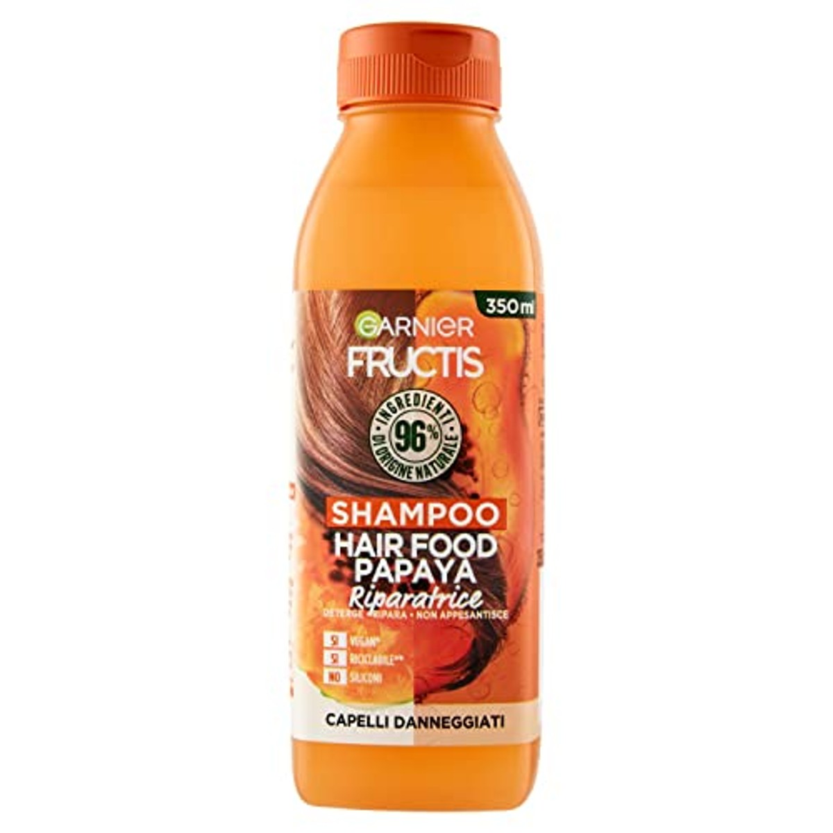 Garnier Fructis Hair Food Papaya Reparatieshampoo 350 ml - 3 stuks