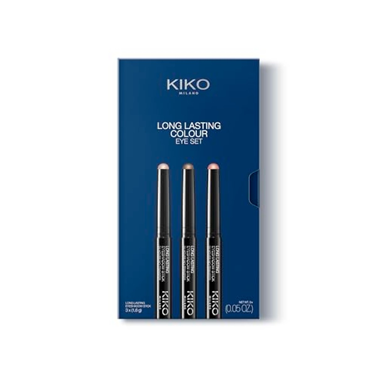 KIKO Milano Langdurige oogschaduwsticks Trio, romige formule en extreme grip, tinten 03, 05 en 14 – Kiko Milano