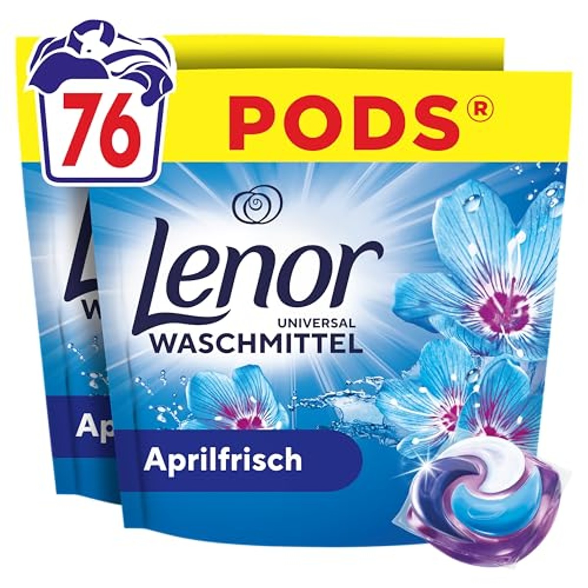 Lenor Pods Aprilfrisch Wasmiddel 76 wasbeurten – Lenor