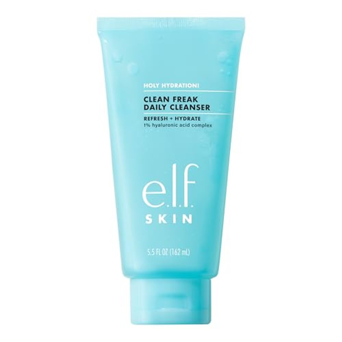 e.l.f. Skin Holy Hydration! Clean Freak Daily Cleanser, zachte, hydraterende gezichtsreiniger met hyaluronzuur, veganistisch en dierproefvrij, 162 ml – e.l.f.