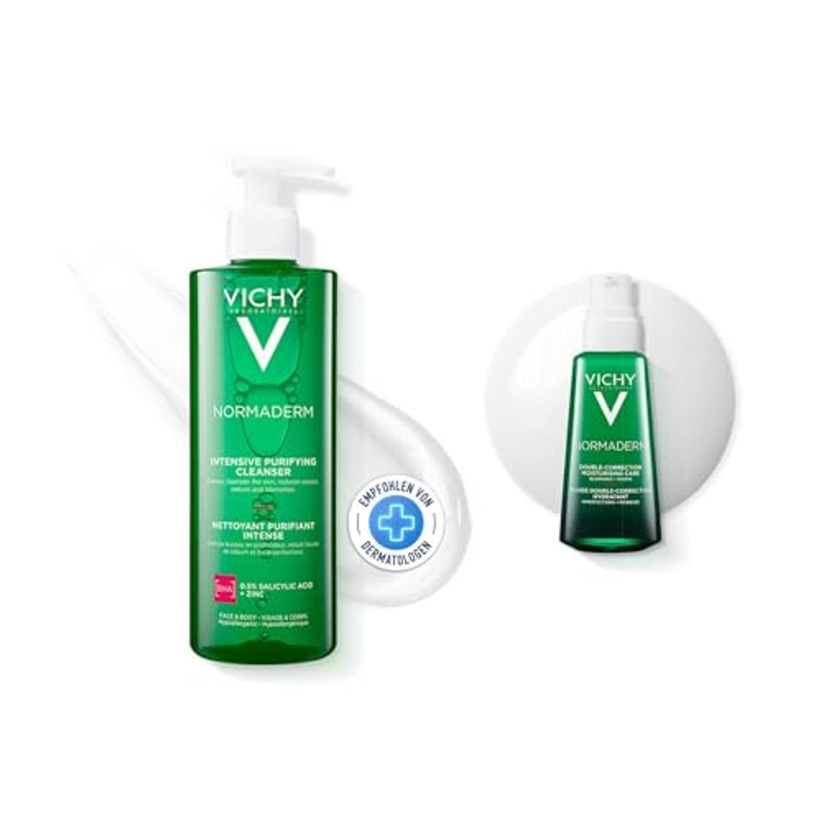 Vichy Normaderm Set Phytosolution Reinigingsgel & Verzorging 400 ml + 50 ml - 3-pack