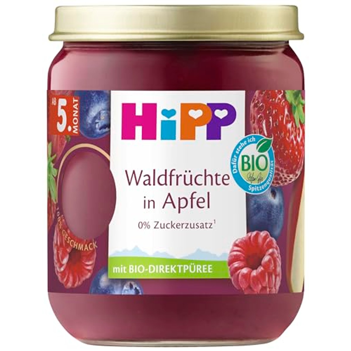 HiPP Biologische bosvruchten in appel 6 x 160 g – HiPP