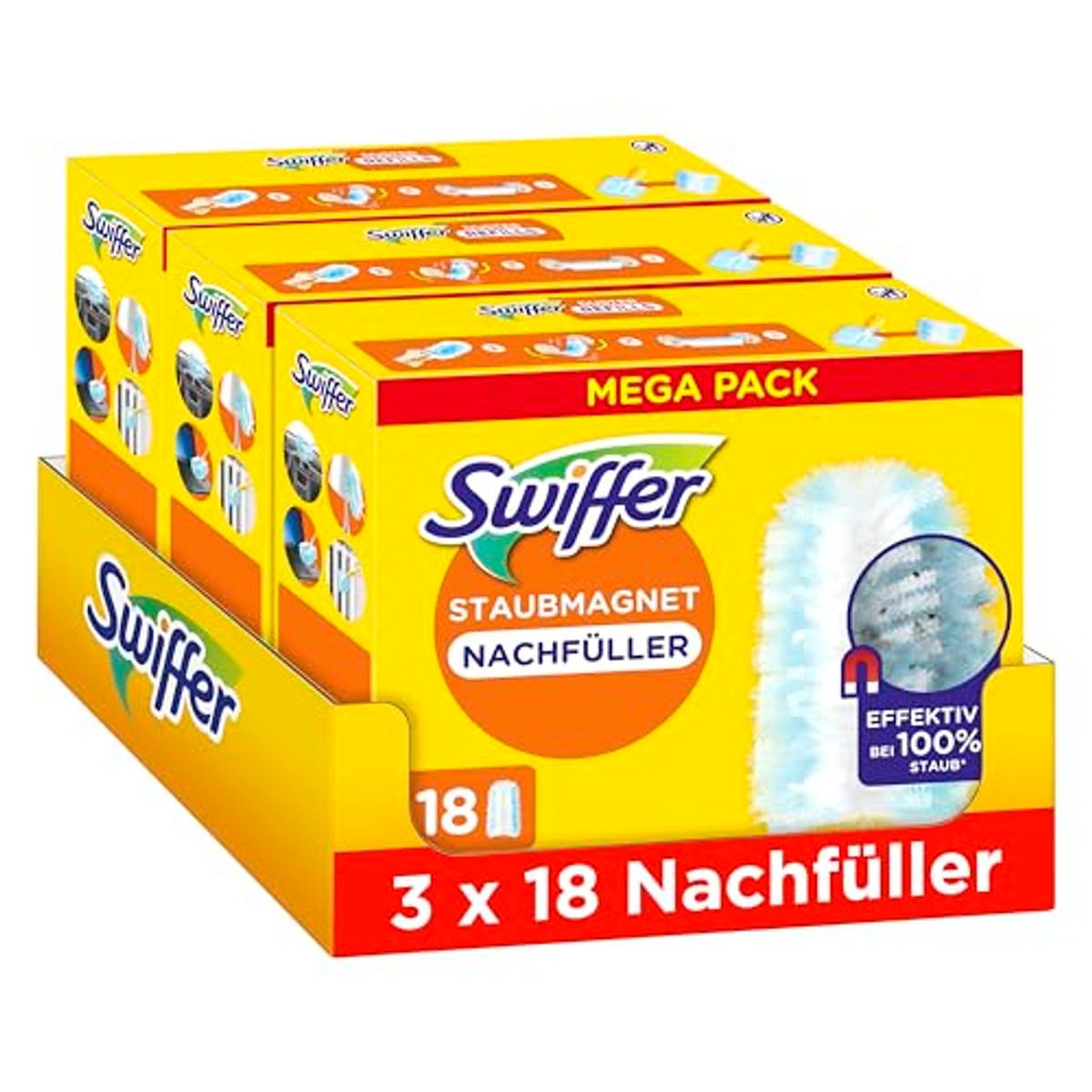 Swiffer Stofmagneet navuldoeken Clean & Fresh 54 doekjes - 6-pack
