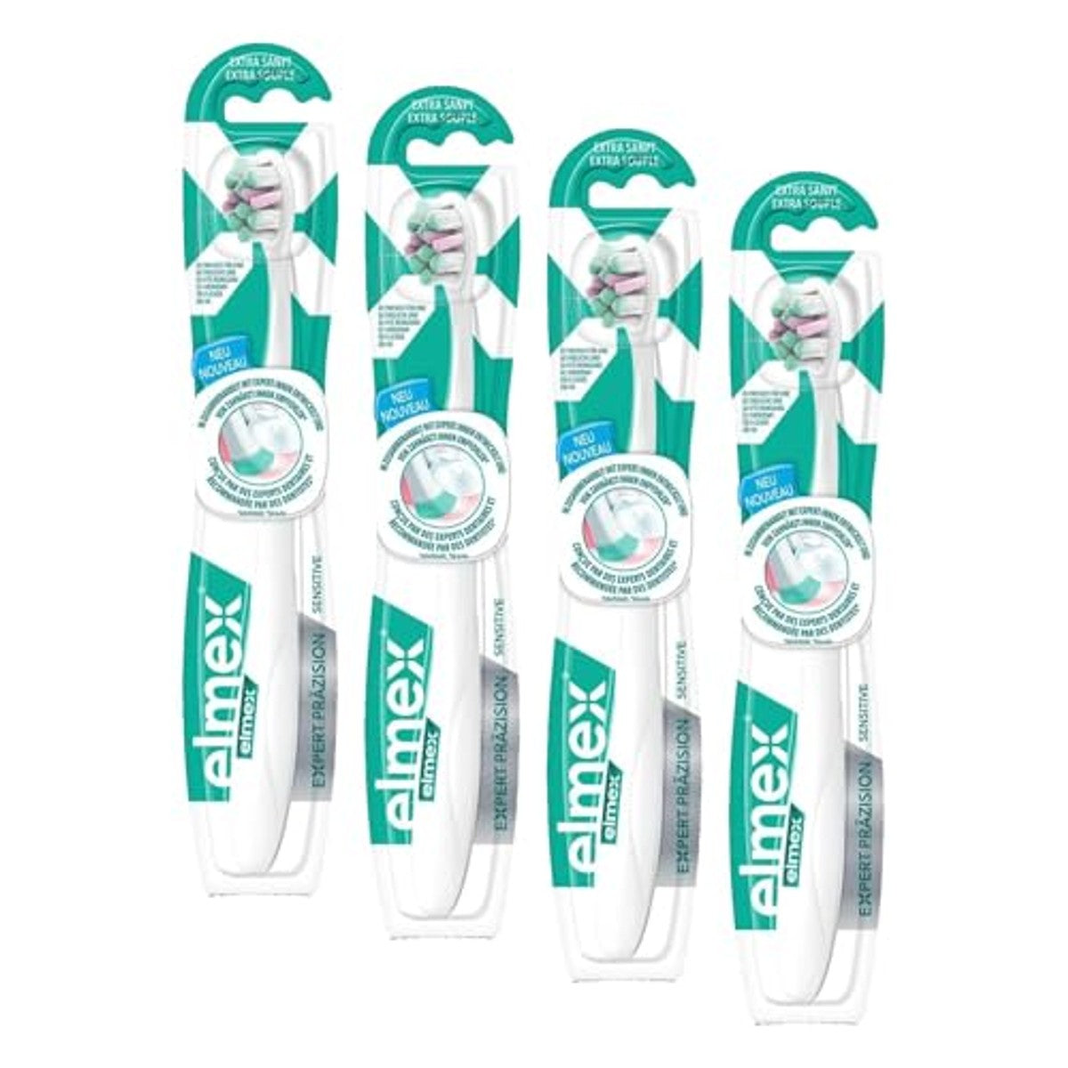 ELMEX Expert Präzision Sensitive Zahnbürste Extra sanft 4 stuks – ELMEX
