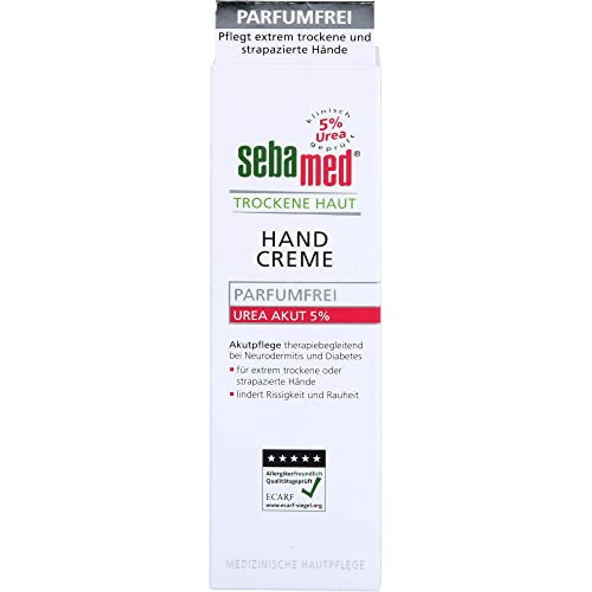 Sebamed Urea Acute 5% Handcrème Parfumvrij 6 x 75 ml - Voordeelverpakking – foto 2