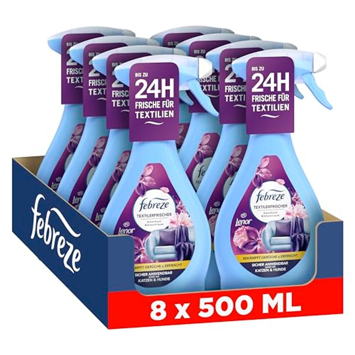 Febreze Textielverfrisser Amethist bloesemdroom 8x500 ml – Febreze