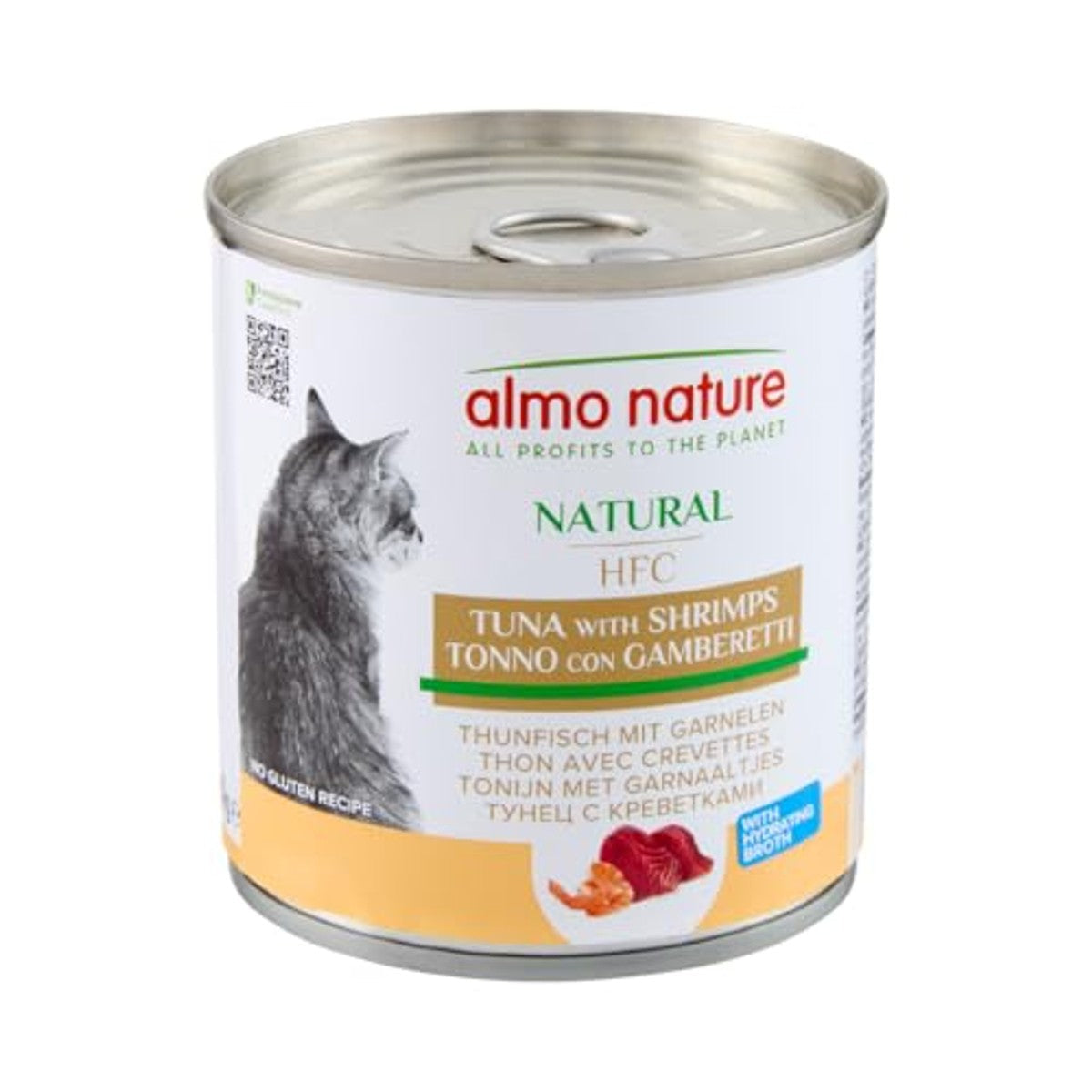 Almo Nature HFC Natural Natvoer Tonijn en Garnalen 12 x 280 g - 3-pack