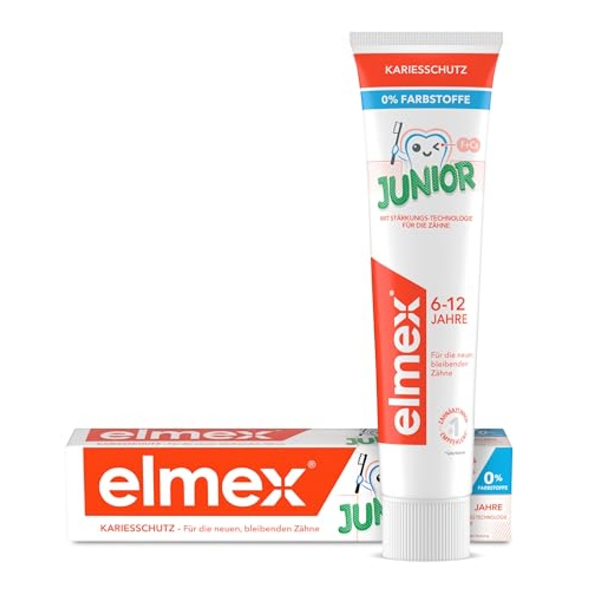 ELMEX Junior tandpasta 6-12 jaar 6 x 75 ml - Voordeelverpakking