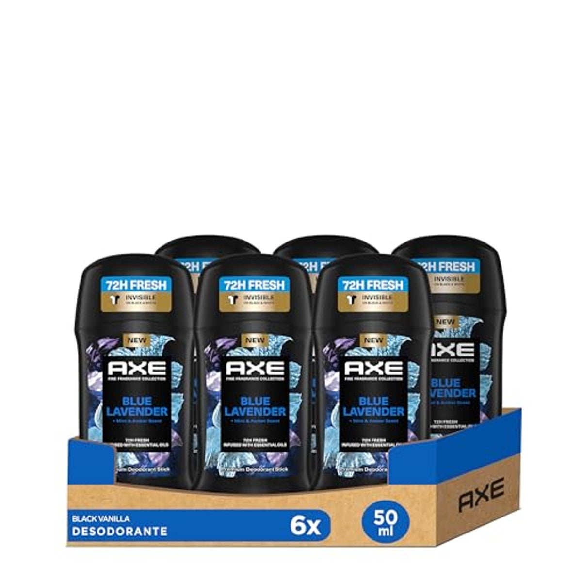 Axe 6 x Deodorant Stick Blue Lavender 50 ml – Axe