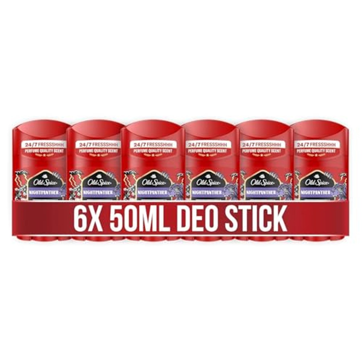 Old Spice Night Panther Deostick voor mannen 6 x 50 ml – Old Spice