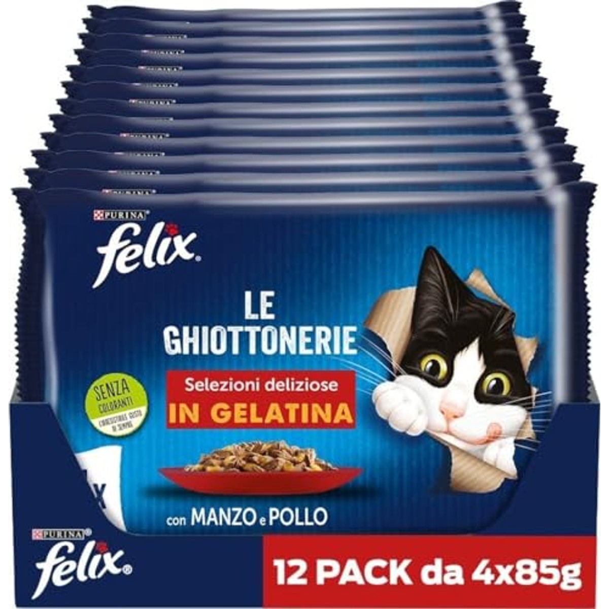 Felix natvoer kattenvoer rund & kip 48 x 85 g – foto 2