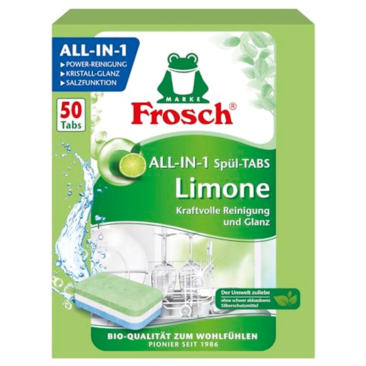 FROSCH Limonen Vaatwastabletjes 50 stuks – FROSCH
