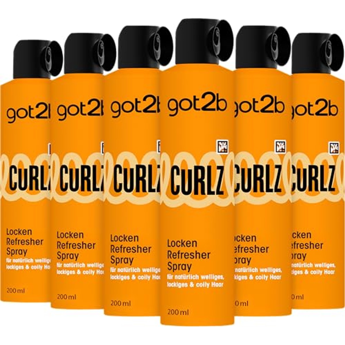 got2b Curlz Krullen Refresher Spray 6 x 200 ml – got2b