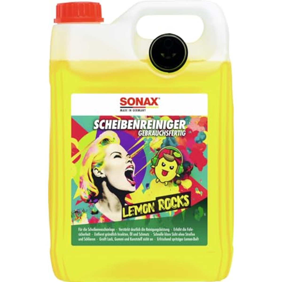 SONAX Ruitenreiniger gebruiksklaar Lemon Rocks 5 liter – SONAX