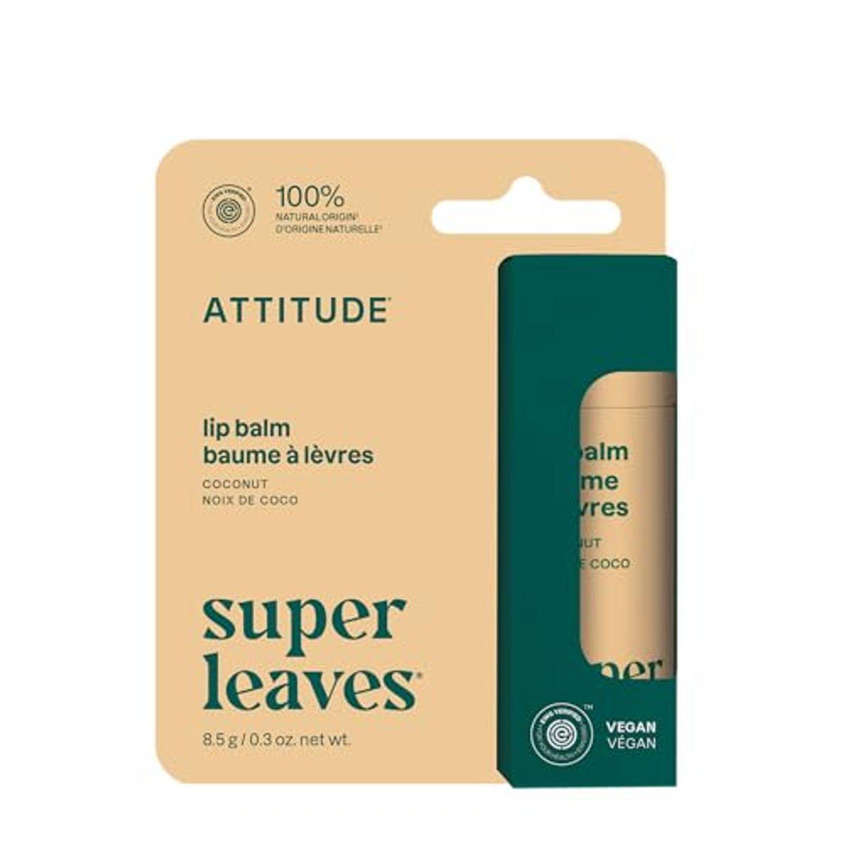 Attitude Plasticvrije Lippenbalsem Kokosnoot 8,5 g - 6-pack