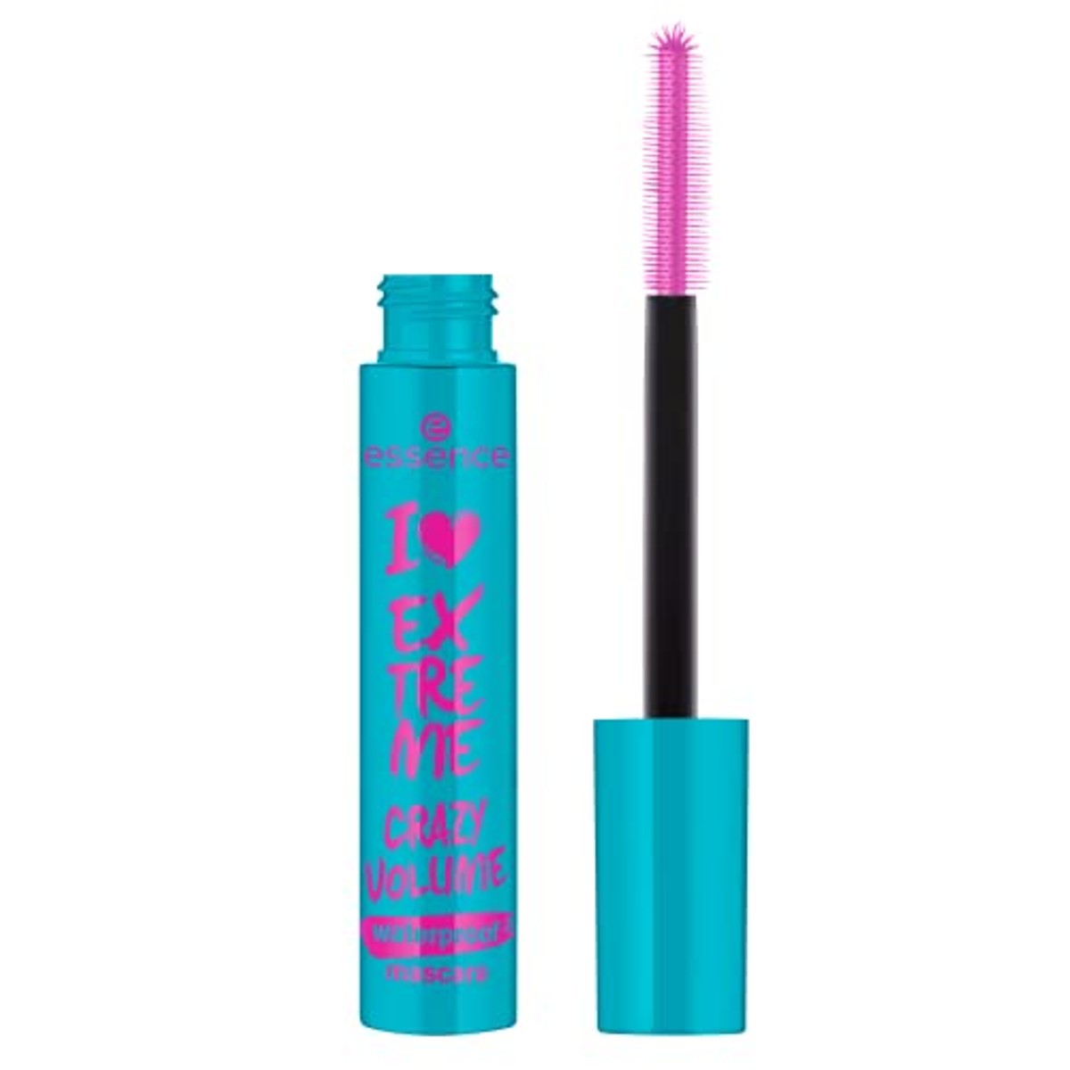 essence I LOVE EXTREME CRAZY VOLUME waterdichte mascara, zwart, volumegevend, direct resultaat, intensief, veganistisch, waterbestendig, zonder microplasticdeeltjes, nanodeeltjes vrij, per stuk – Essence Cosmetics