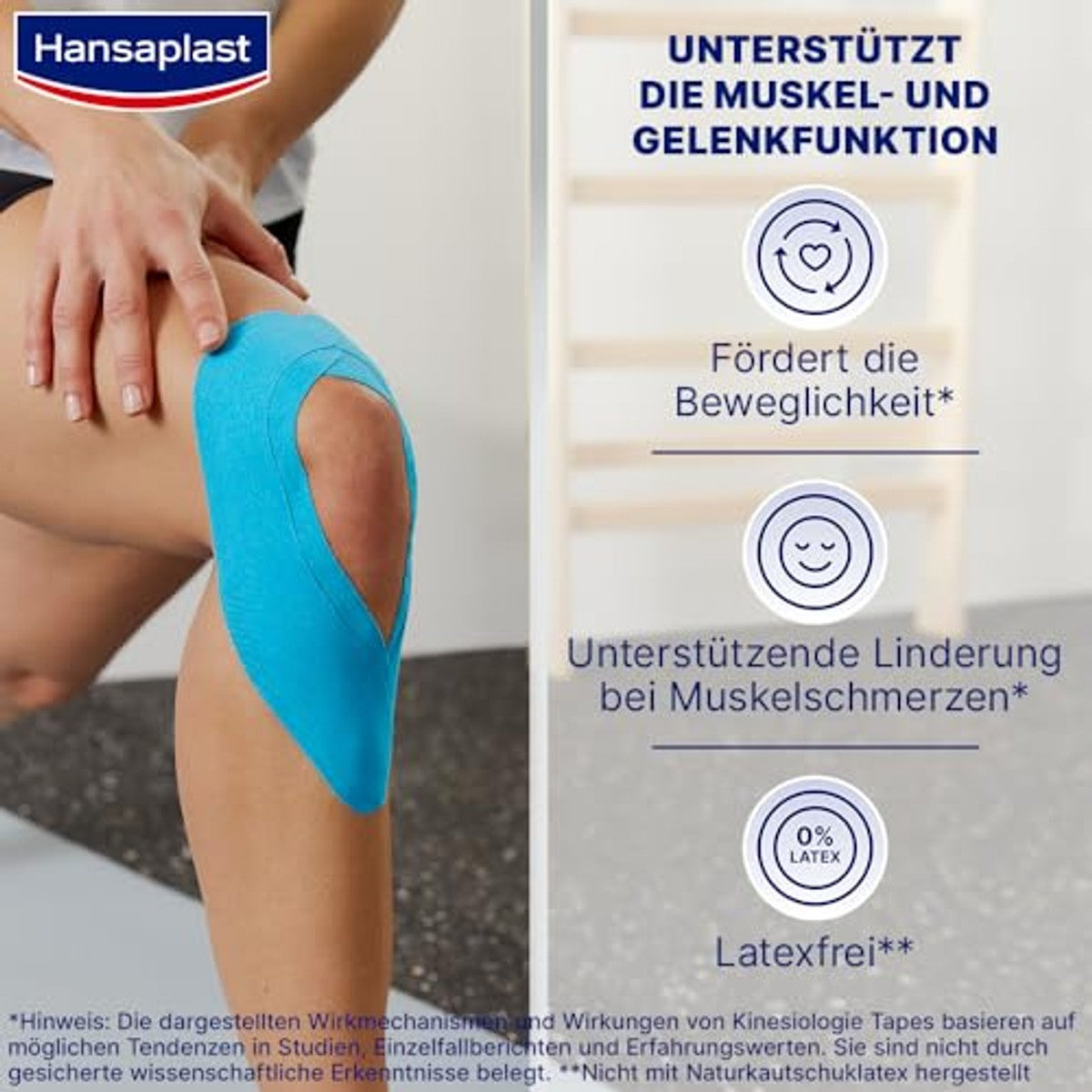 Hansaplast Kinesiologie Tape blauw 1 rol 5 m x 5 cm – Elastoplast