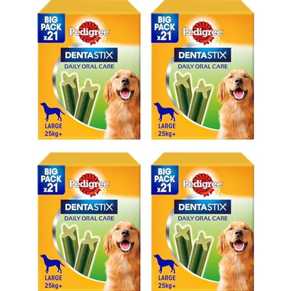 Pedigree Dentastix Fresh hondensnack grote hond 4 x 21 stuks - 3-pack