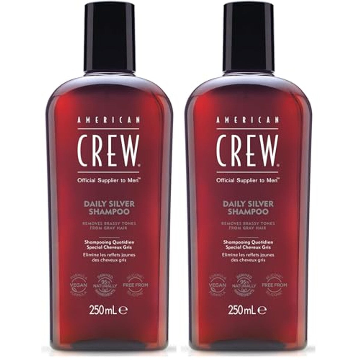 American Crew Daily Silver Shampoo 250 ml (Verpakking van 2)