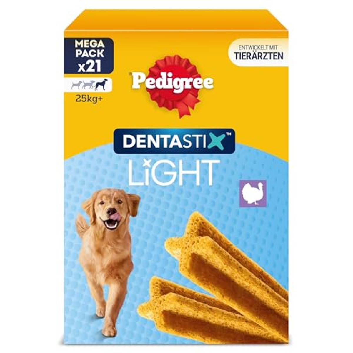 Pedigree Dentastix Light hondensnack kalkoen 3 x 7 stuks - 3-pack