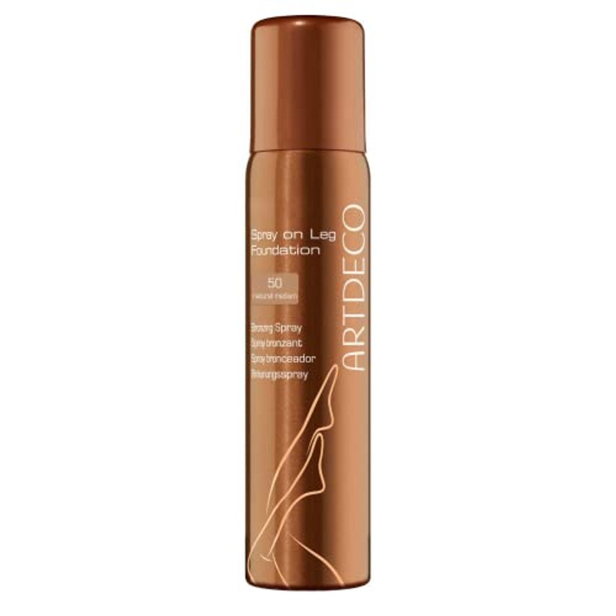 Artdeco Spray On Leg Foundation bruiningsspray brons medium 1 x 100 ml - 6-pack