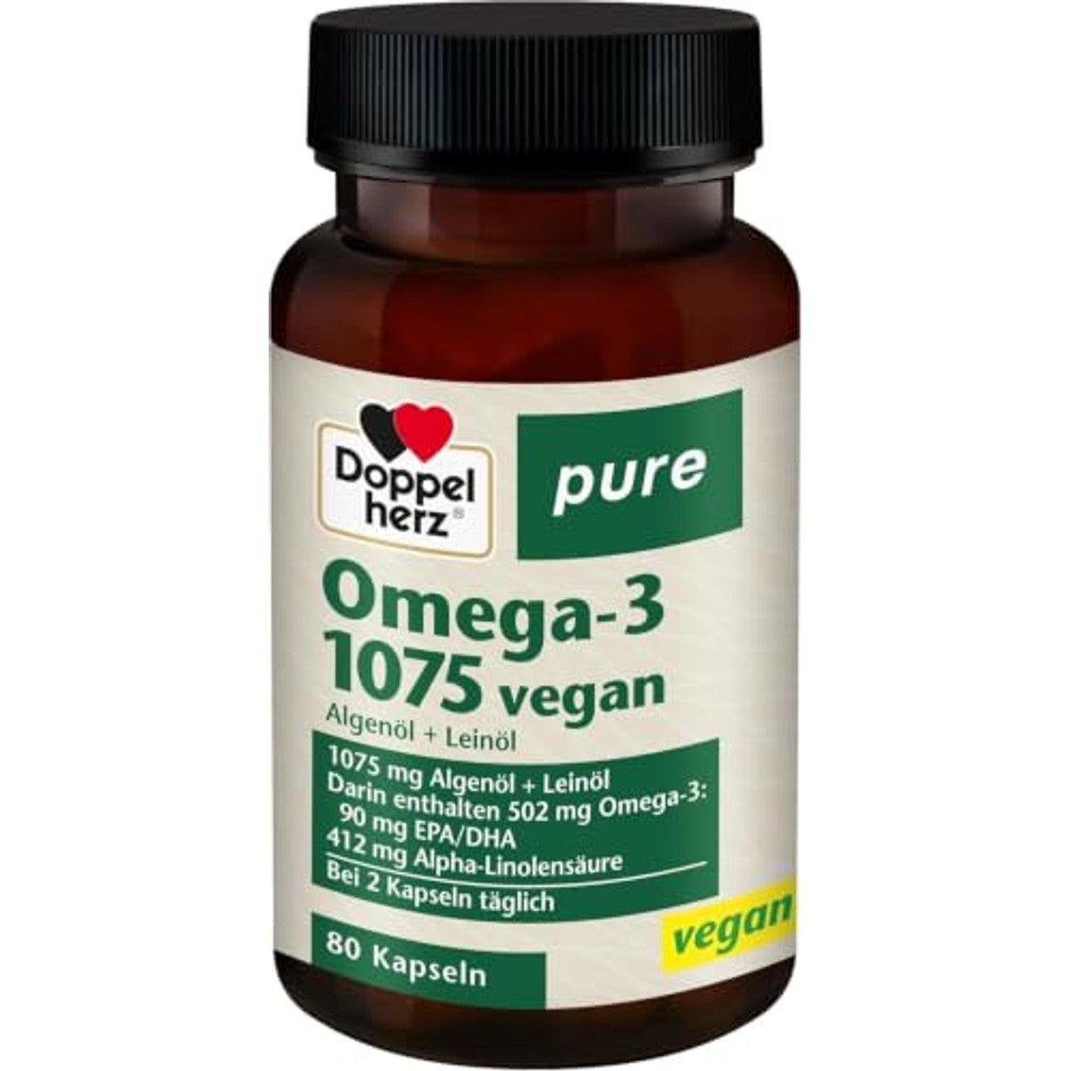 Doppelherz Pure Omega-3 1075 veganistisch – Doppelherz