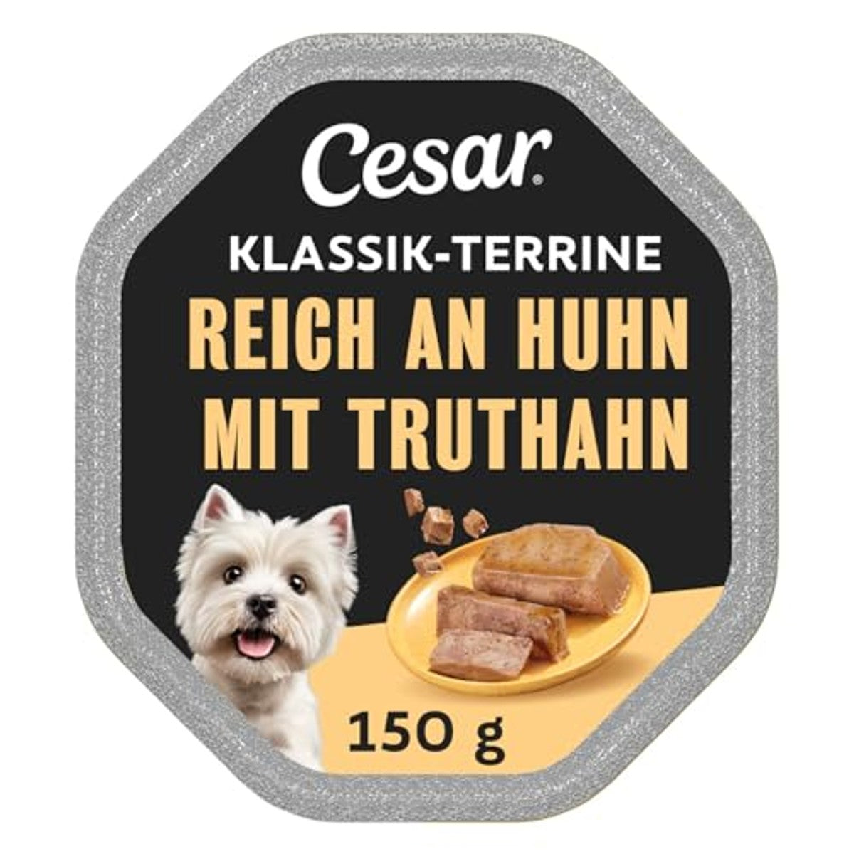 Cesar Klassieke Terrine hondenvoer kip en kalkoen 14 x 150 g - 6-pack