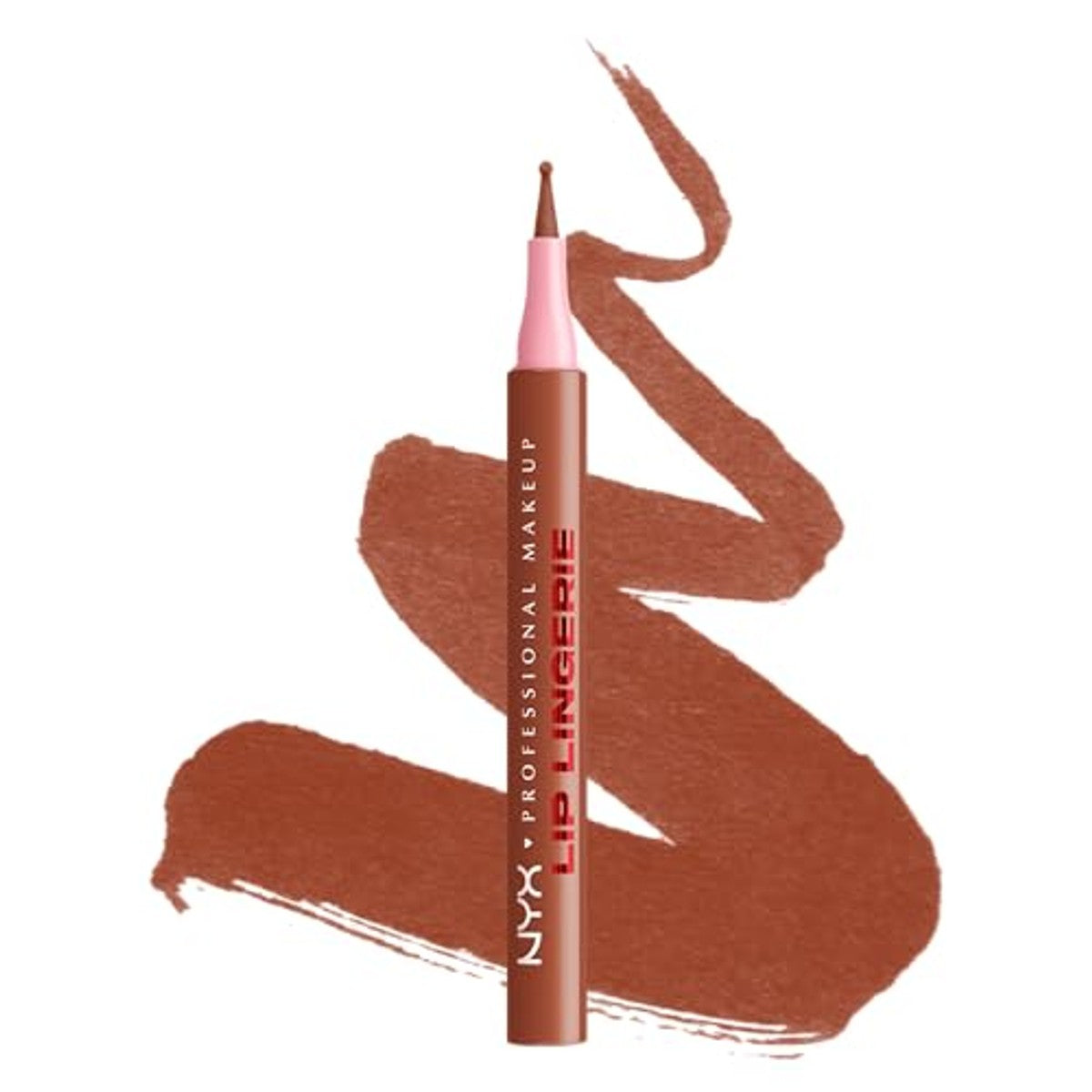 NYX Professional Makeup Lip Lingerie Lipliner Stain, waterdichte & veegvaste Lip Liner voor nauwkeurige contouren, langdurige nude stain met ultra-fijne kant, kleur: Naughty Nude – NYX PROFESSIONAL MAKEUP