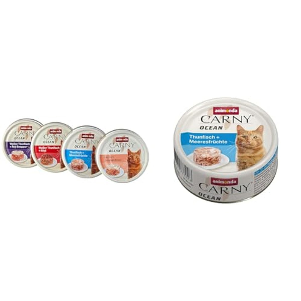 animonda Carny Ocean natvoer kattenvoer visvariatie 12 x 80 g - 6-pack