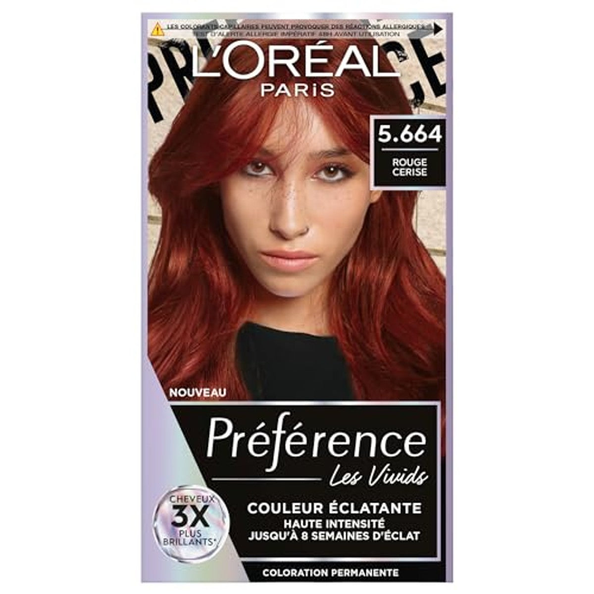 L'Oréal Paris Préférence Les Vivids 5.664 kersenrood - 6-pack