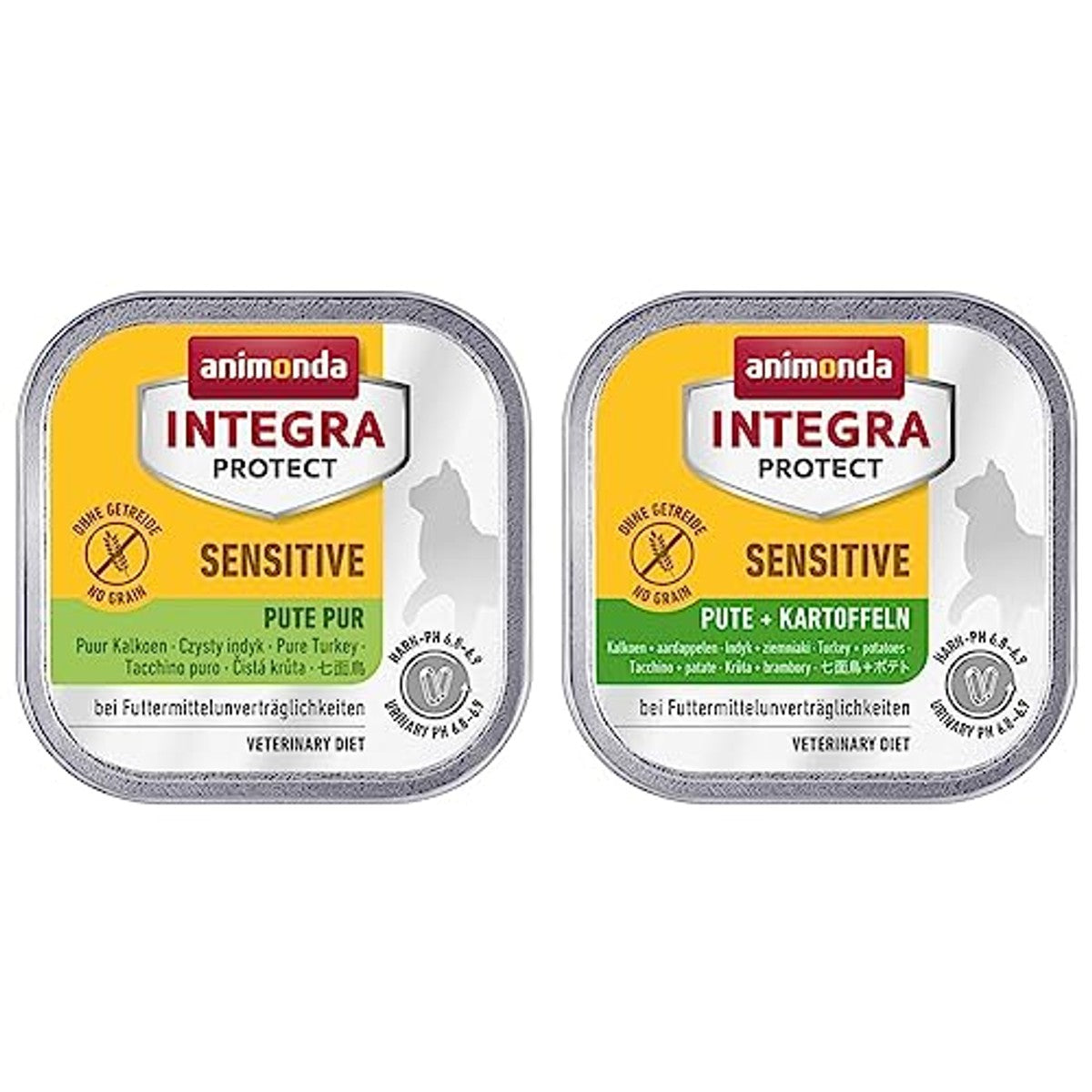 Animonda Integra Protect Sensitive natvoer kattenvoer kalkoen & aardappel 16 x 100 g - 6-pack