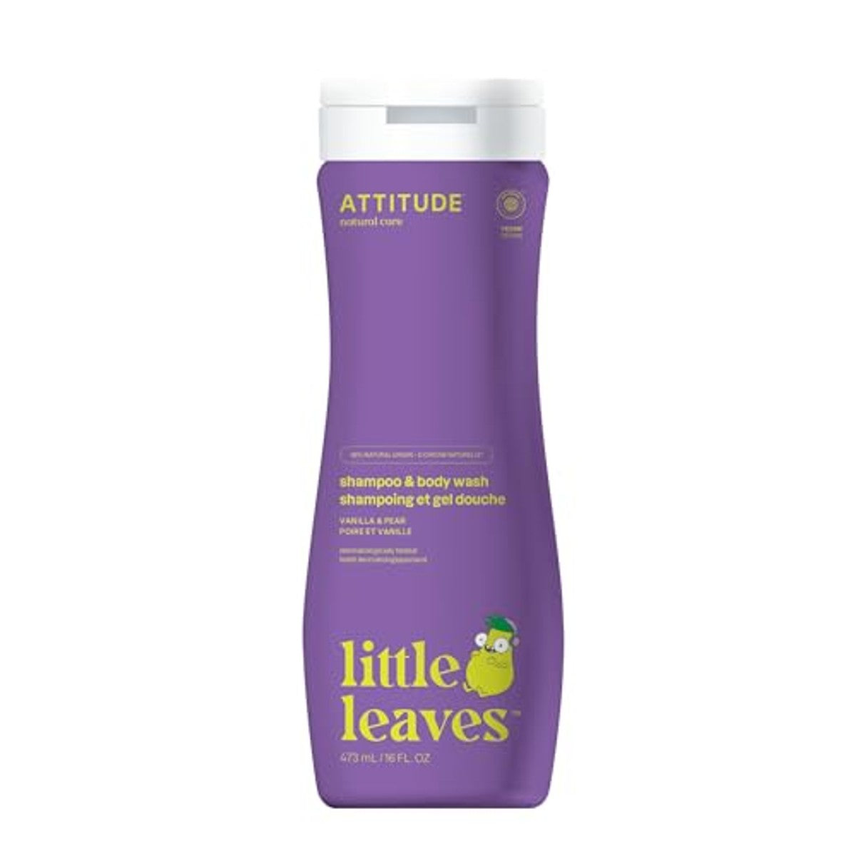 Attitude Shampoo en Douchegel voor Kinderen Vanille en Peer 473 ml - 3-pack
