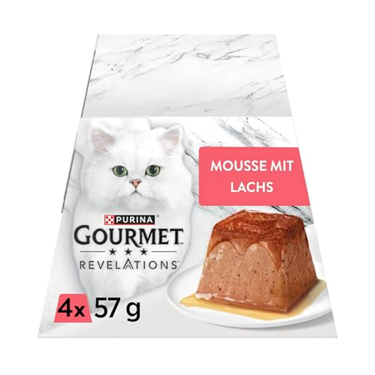 Gourmet Revelations Mousse natvoer kattenvoer zalm 24 x 57 g - 3-pack