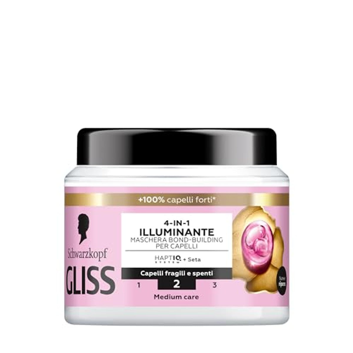 Gliss 4-in-1 Highlighter Bond-Building Haarmasker 3 x 400 ml - Voordeelverpakking