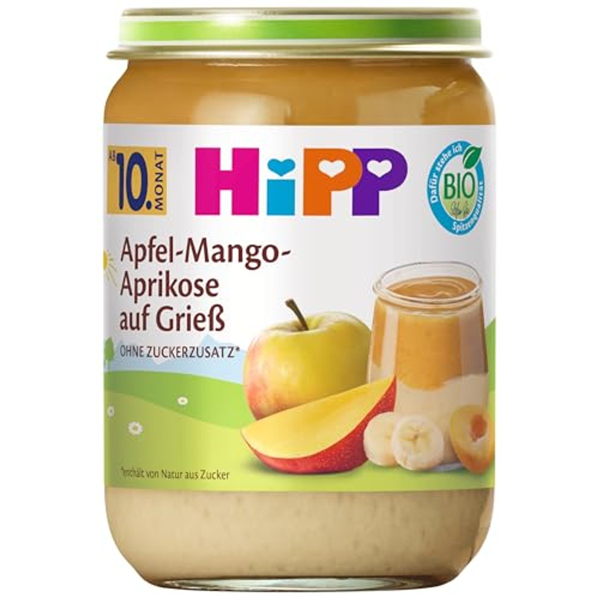 HiPP Appel-mango-abrikoos op griesmeel 6 x 190 g – foto 2