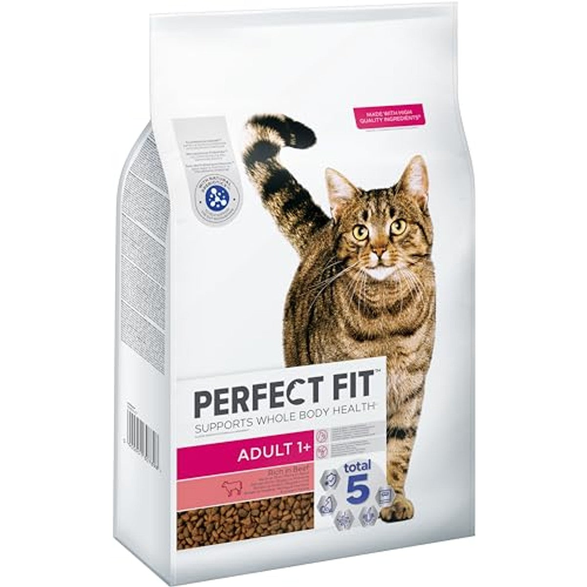 Perfect Fit Adult 1+ droogvoer kat Rundvlees 7 kg - 3-pack