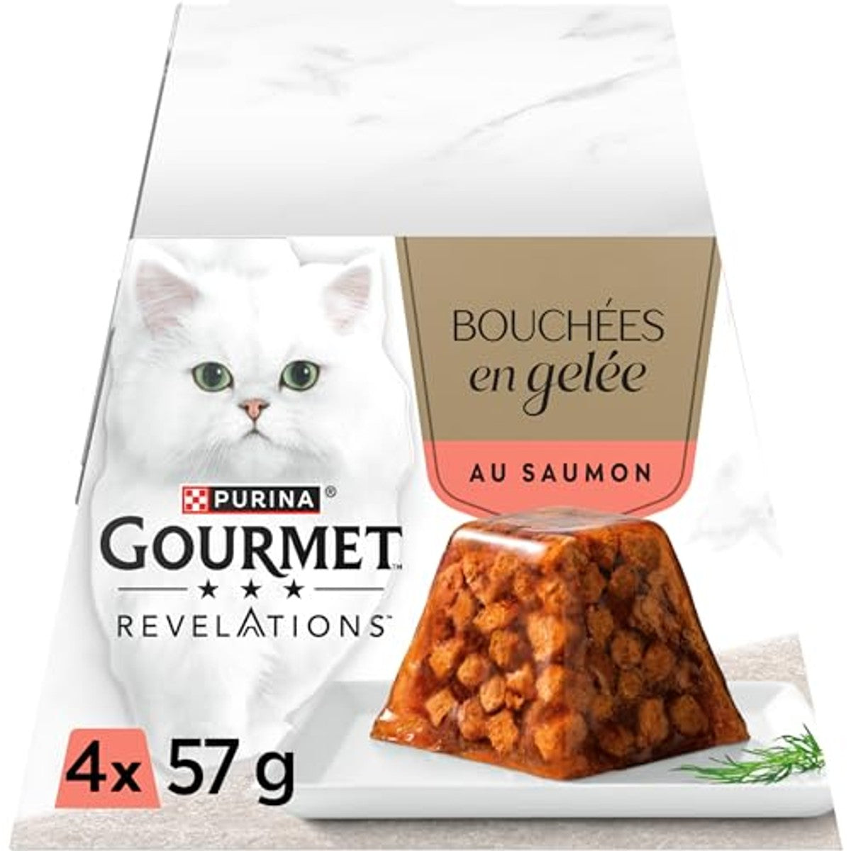 Gourmet Revelations natvoer kattenvoer zalm 6 x 4 x 57 g - 6-pack