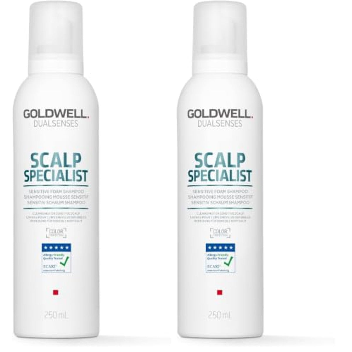 Goldwell Dualsenses Scalp Specialist Sensitive Schuimshampoo voor Gevoelige Hoofdhuid en Dunner Wordend Haar 250 ml (verpakking van 2) - 3-pack