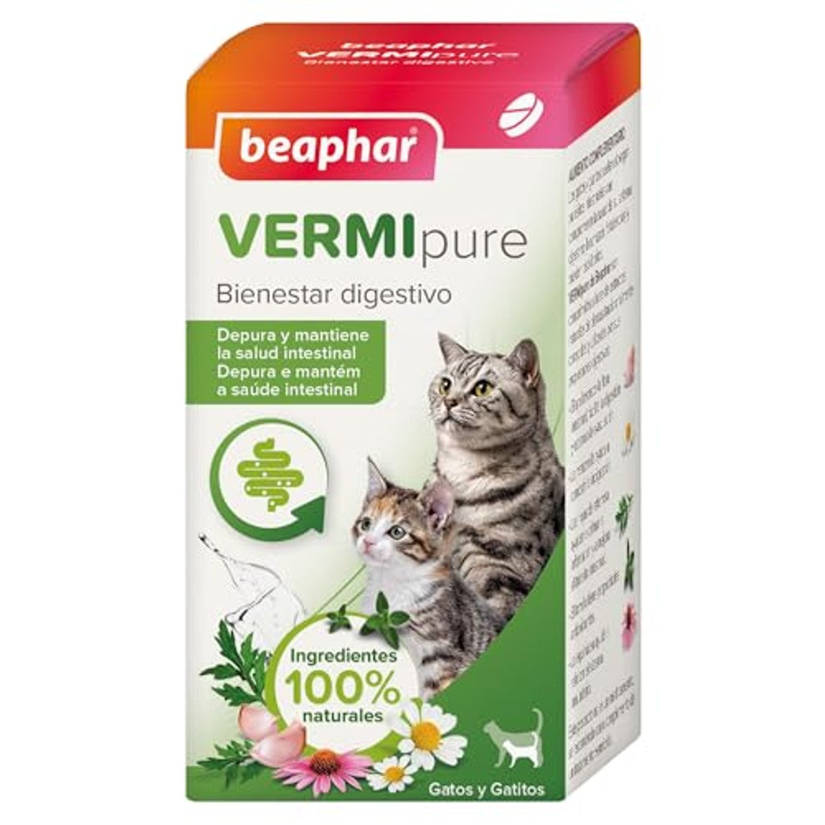 Beaphar VERMIPURE tabletten kat, 50 stuks - 3-pack