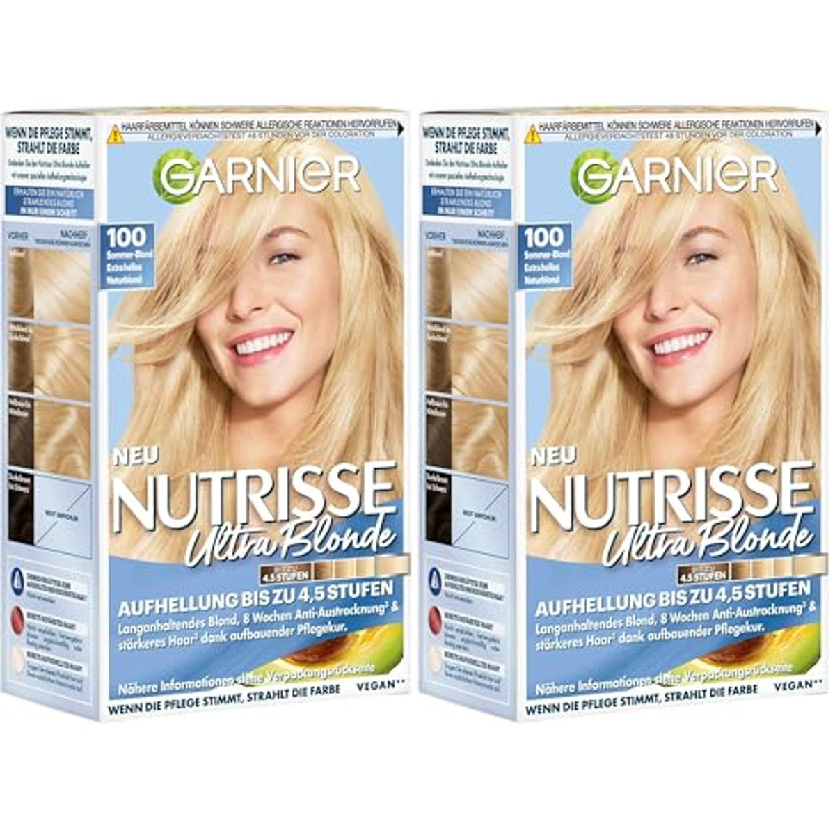 Garnier Nutrisse Crème Nr. 100 extra licht blond verpakking 2 - 6-pack