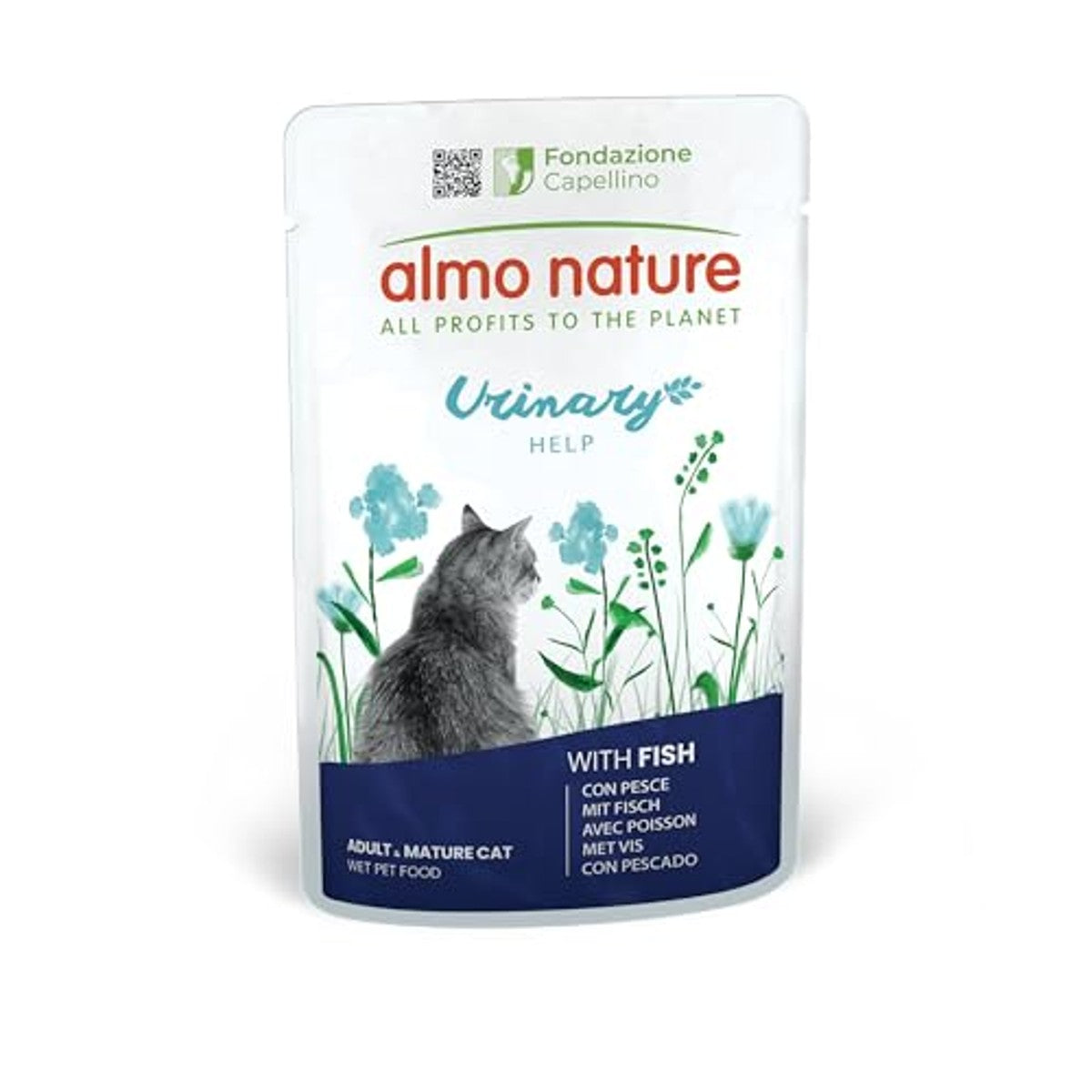 Almo Nature kattenvoer Cat functionele zak urinewegen met vis, 30 x 70 g – almo nature