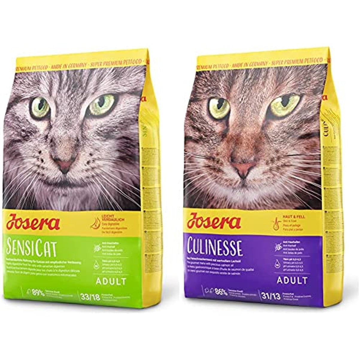 JOSERA SensiCat (1 x 2 kg) | Kattenvoer met extra verdraagbare formule en culinesse (1 x 2 kg) | Super Premium kattenvoer voor volwassen indoor en outdoor katten | 1 stuk – Josera