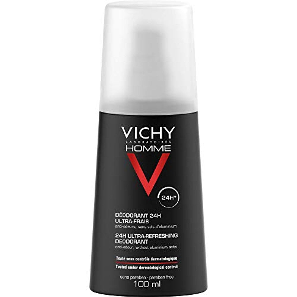 Vichy Homme Deodorant Verstuiver Ultrafris 24 uur Deospray 100 ml - 3-pack