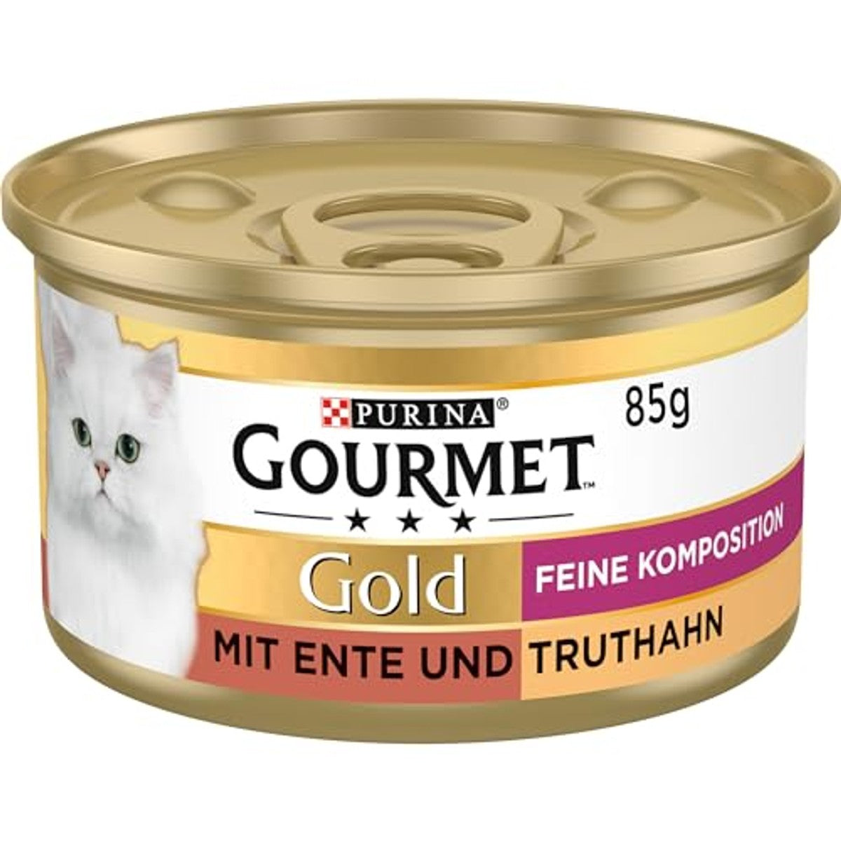 Gourmet Goud compositie natvoer kattenvoer eend & kalkoen 12 x 85 g - 6-pack