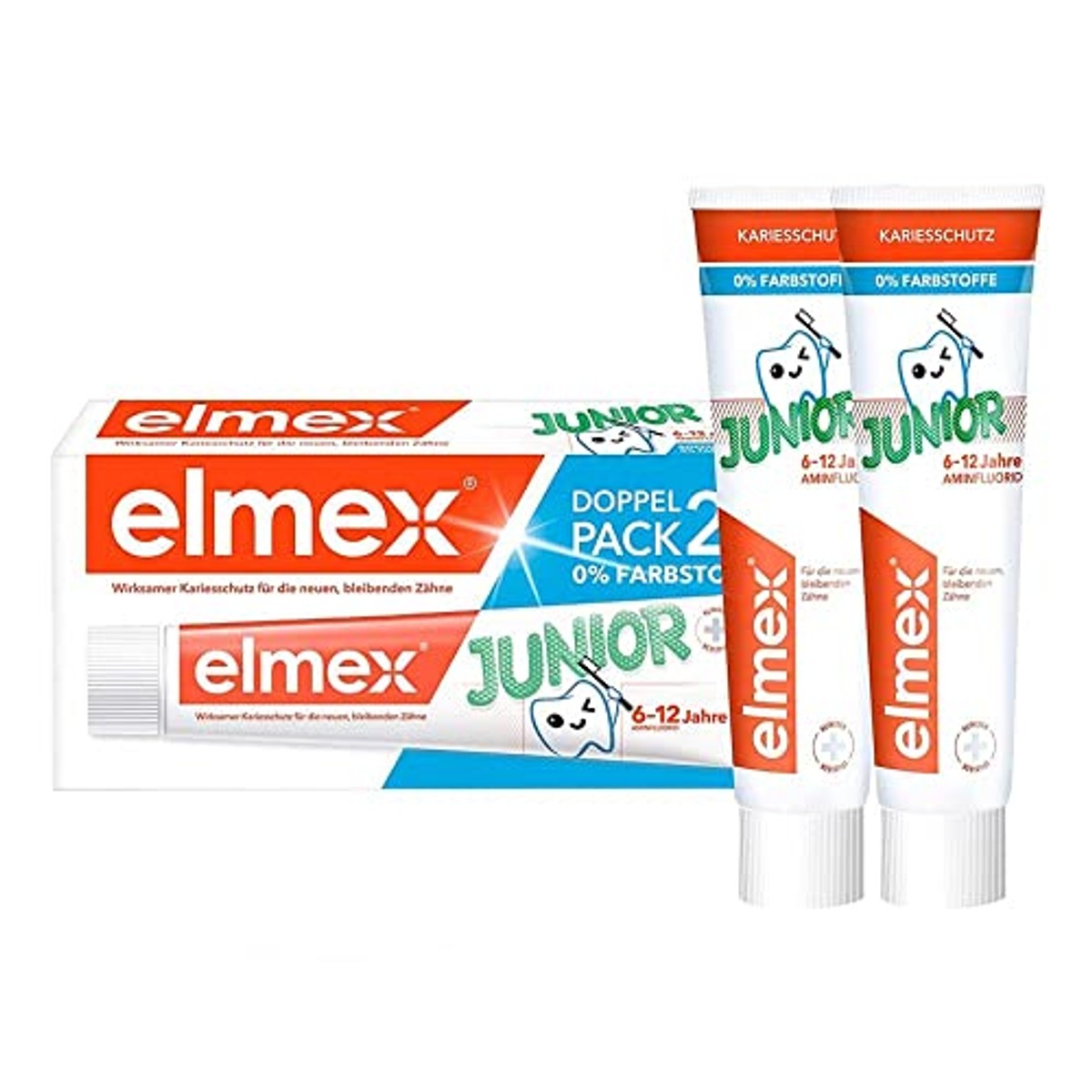 ELMEX Junior Tandpasta 6-12 jaar 2 x 75 ml – ELMEX