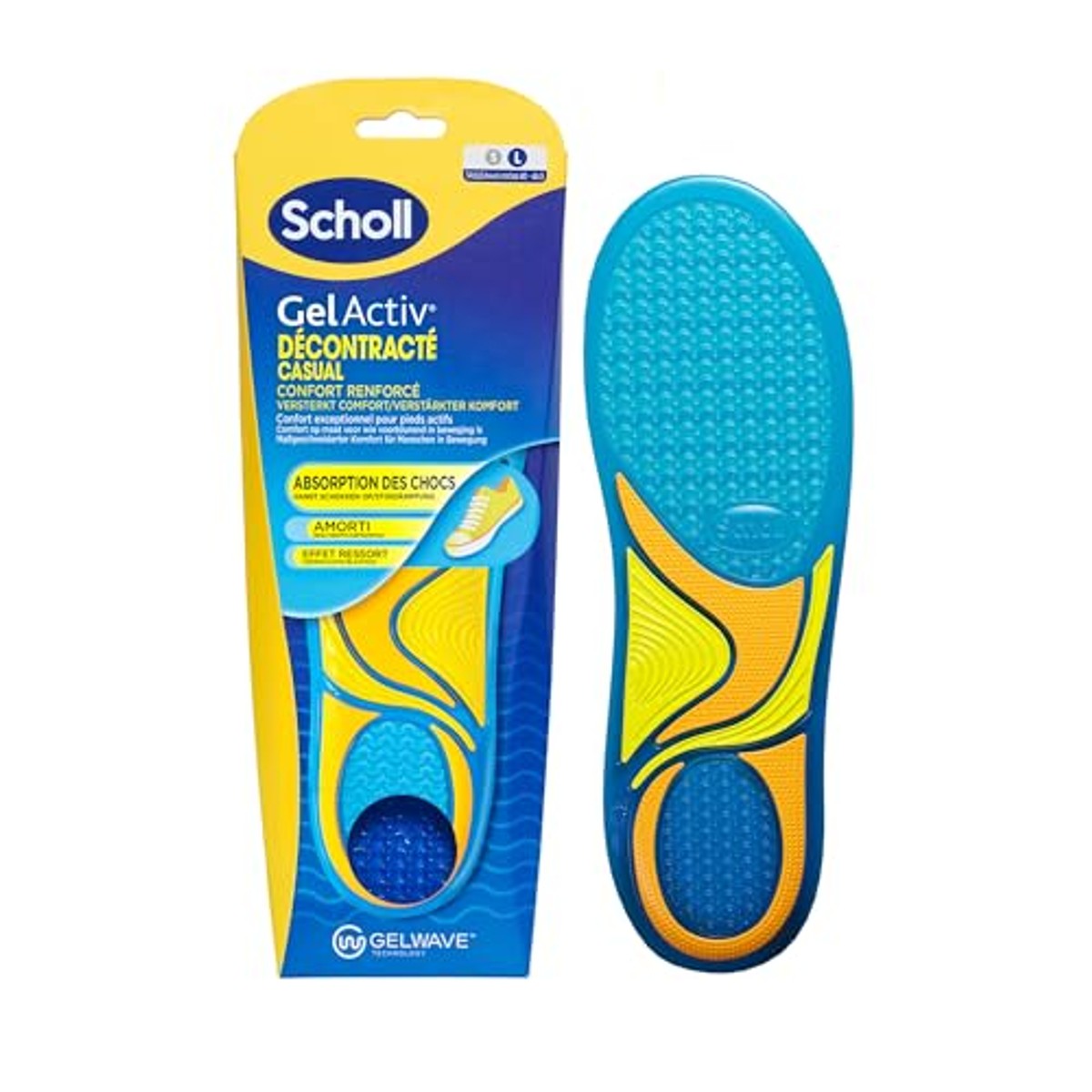 Dr. Scholl's GelActiv inlegzolen casual maat 40-46,5, 2 inlegzolen - 6-pack